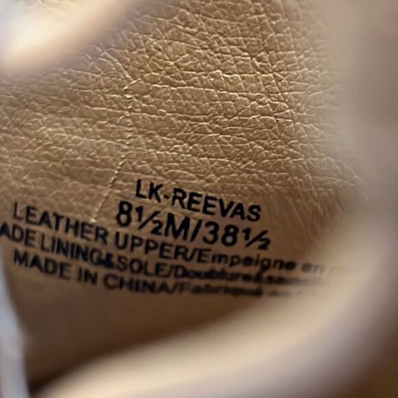 Lucky Brand Reevas Peep Toe Wedge Camel Suede Booties Size 8.5 - Picture 12 of 14